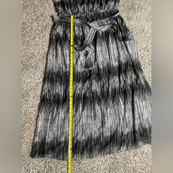 Lane Bryant Black and White Sheath Maxi Dress - Picture 9 of 10